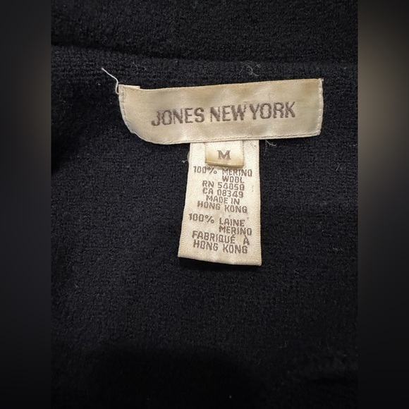 Jone’s New York Black Pea Coat - Picture 5 of 5